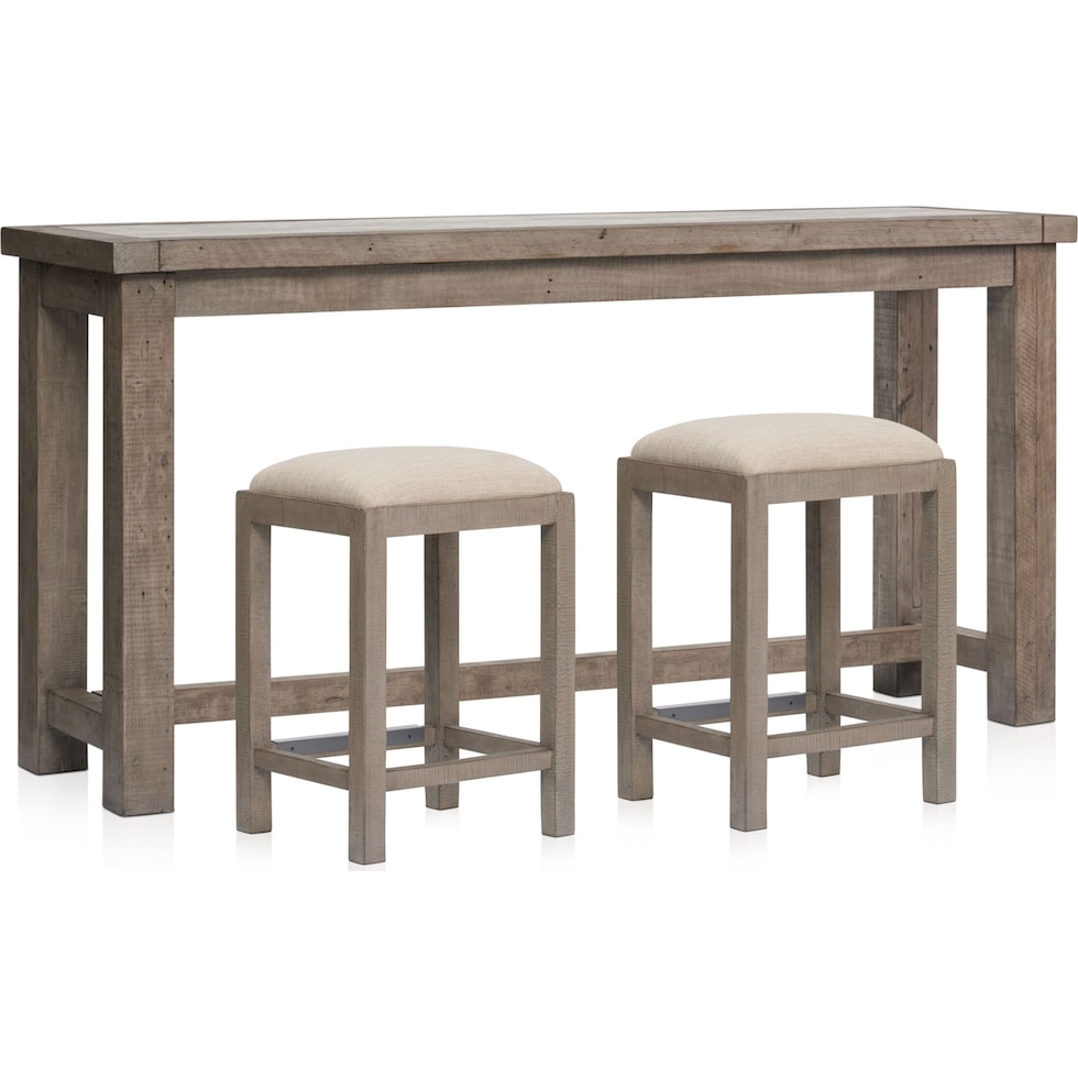 tucson gray console table   