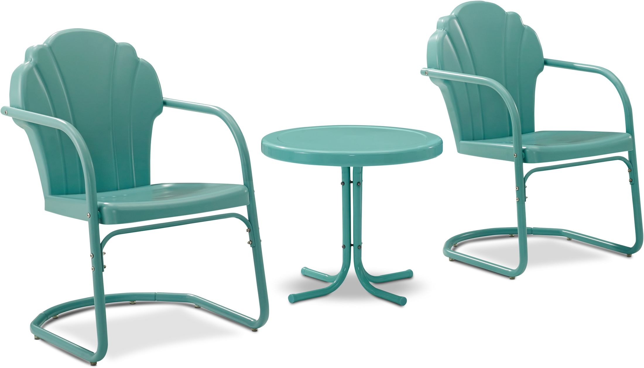 Tulip Set of 2 Outdoor Chairs and Side Table Value City Furniture and