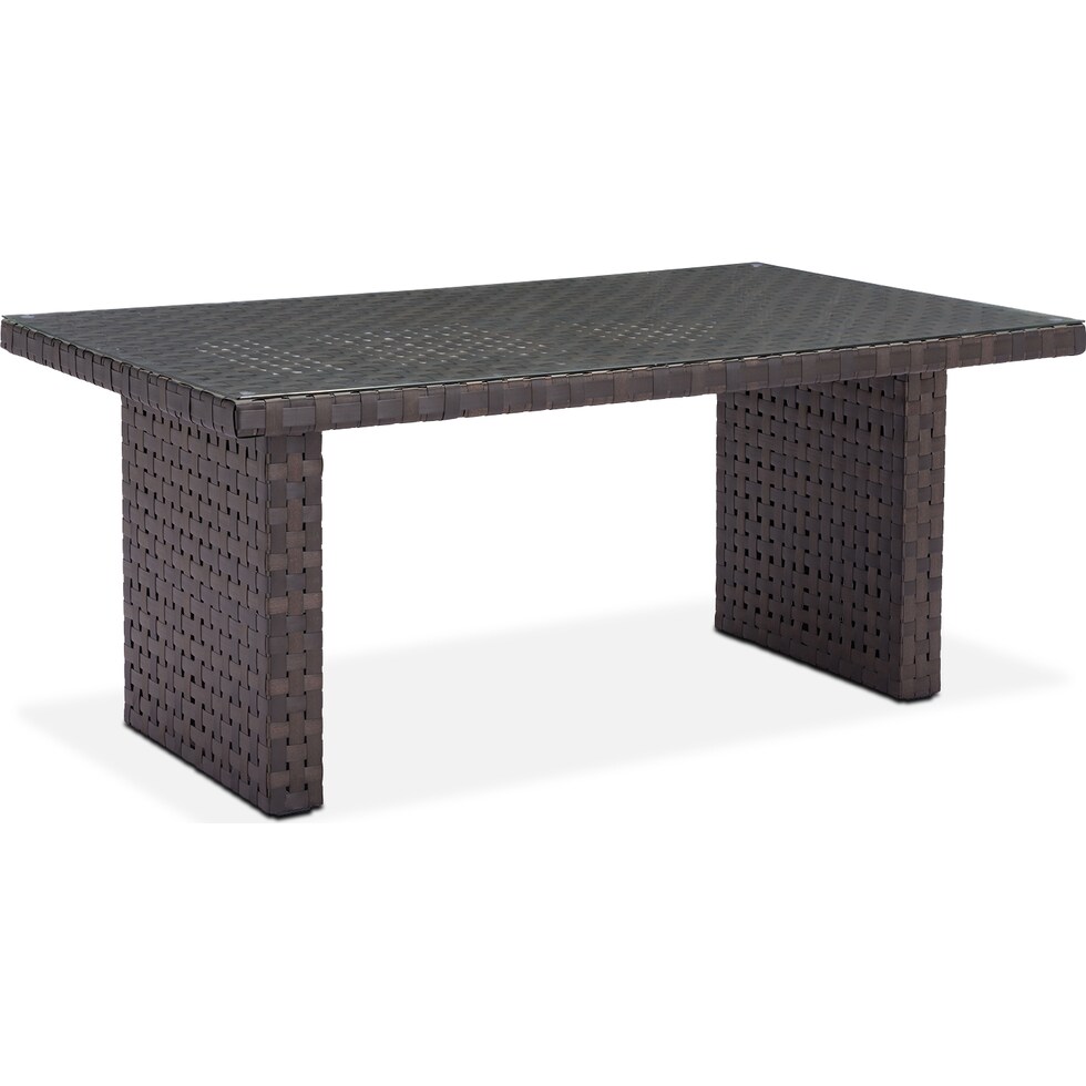 turner dining brown outdoor dining table   