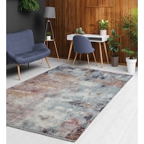 turnstone orange blue area rug  x    