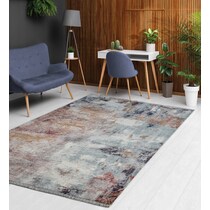 turnstone orange blue area rug  x    