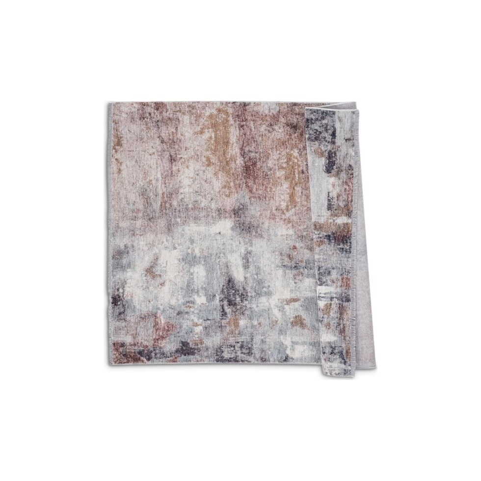 turnstone orange blue area rug  x    