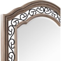 tuscany light brown dresser and mirror   