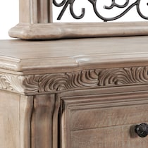 tuscany light brown dresser and mirror   