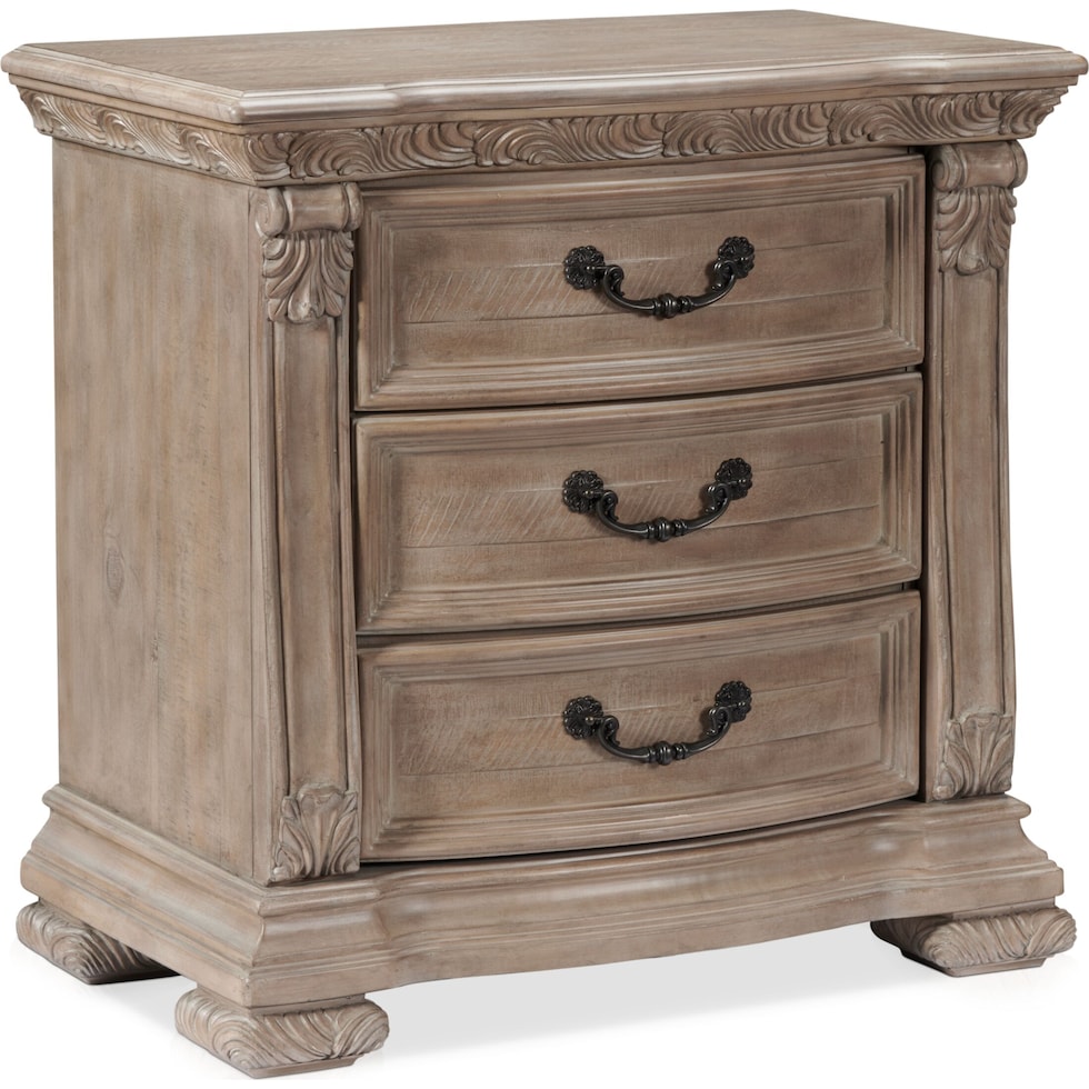 tuscany light brown nightstand   