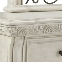 tuscany white dresser & mirror   
