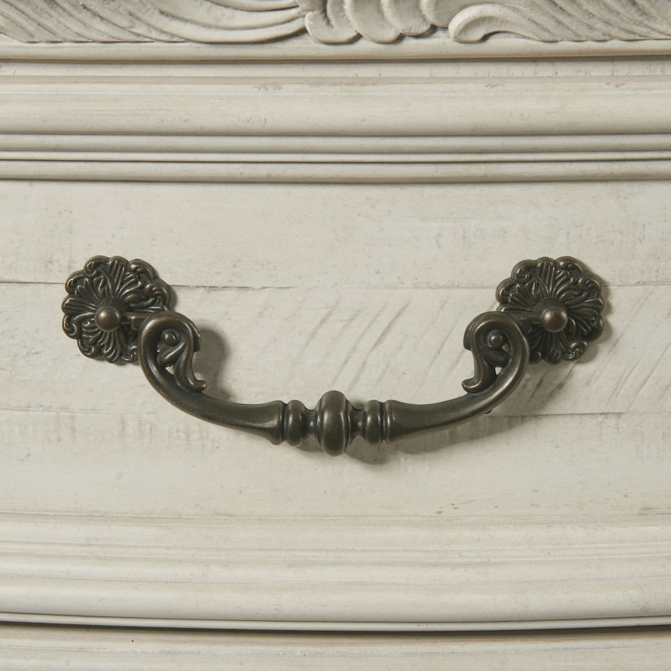 tuscany white dresser & mirror   