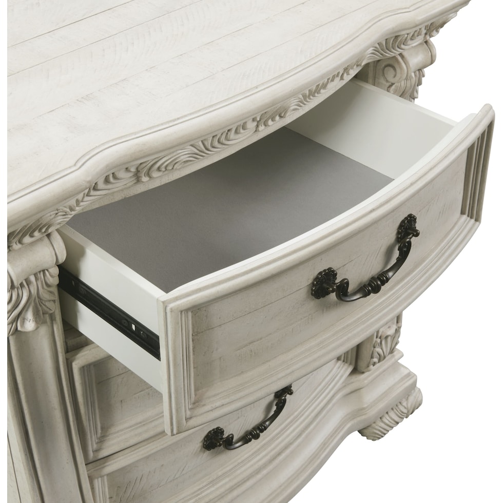 tuscany white nightstand   