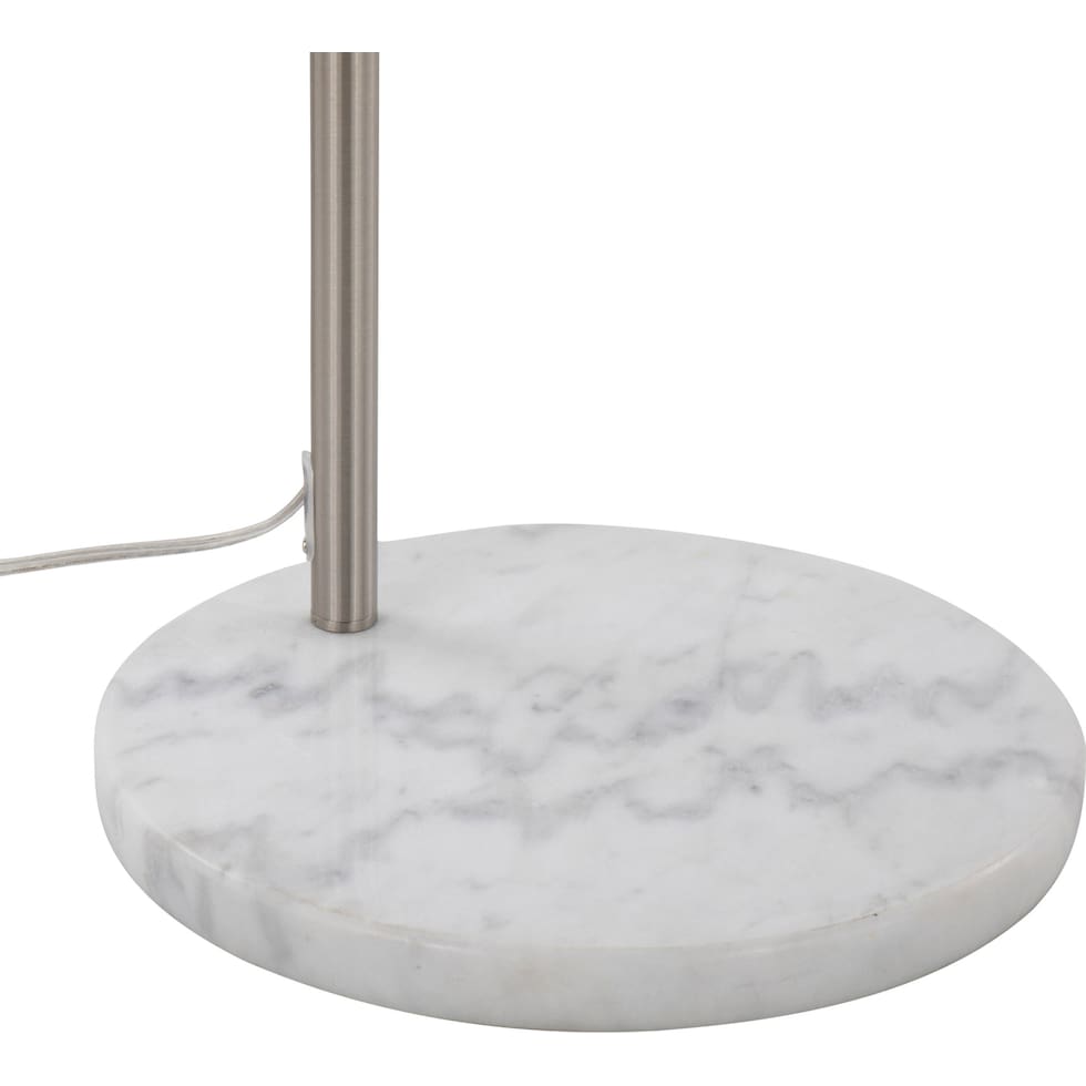 twain silver floor lamp   