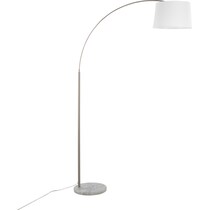 twain silver floor lamp   