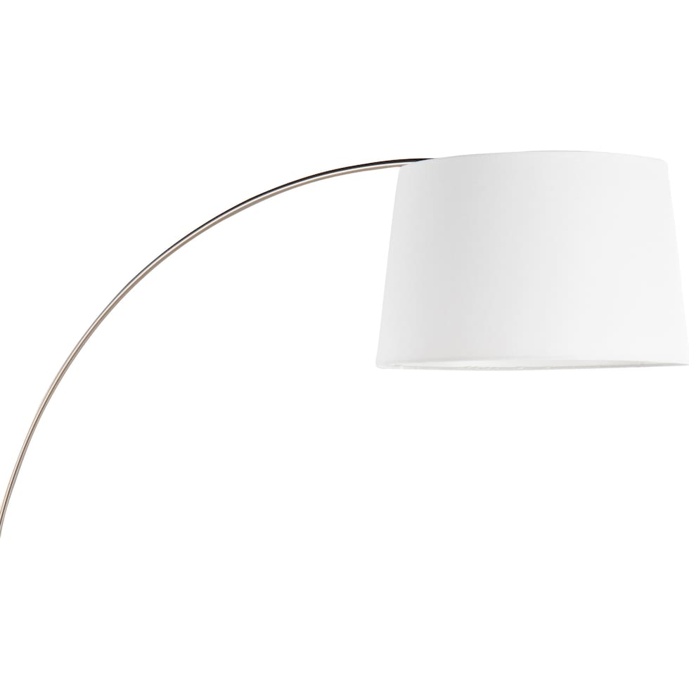 twain silver floor lamp   