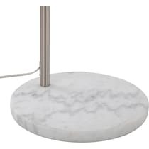 twain silver floor lamp   