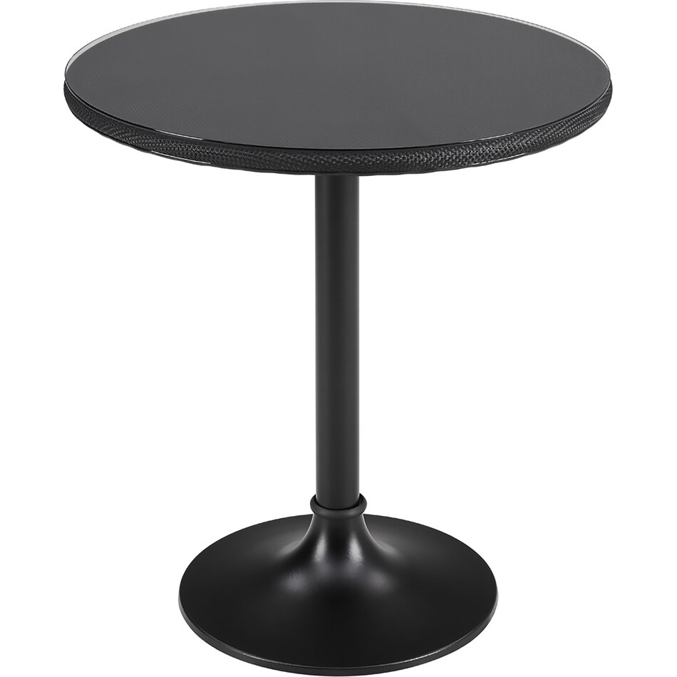 twilight black outdoor dining table   