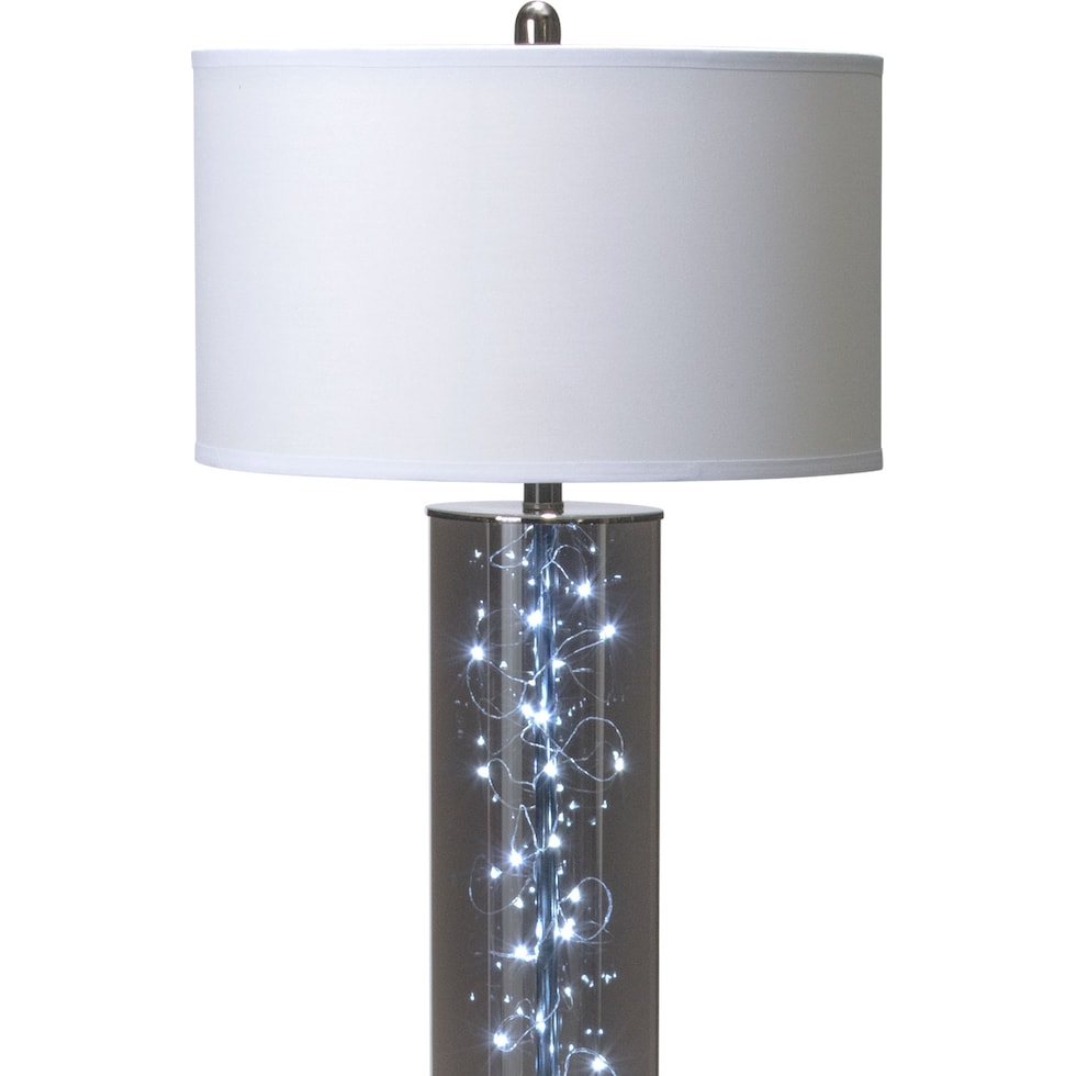 twinkle gray floor lamp   