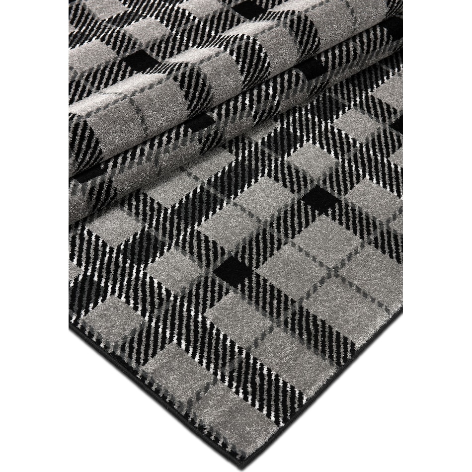 twist gray area rug  x    