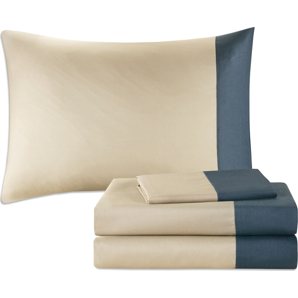 tyen blue twin bedding set   