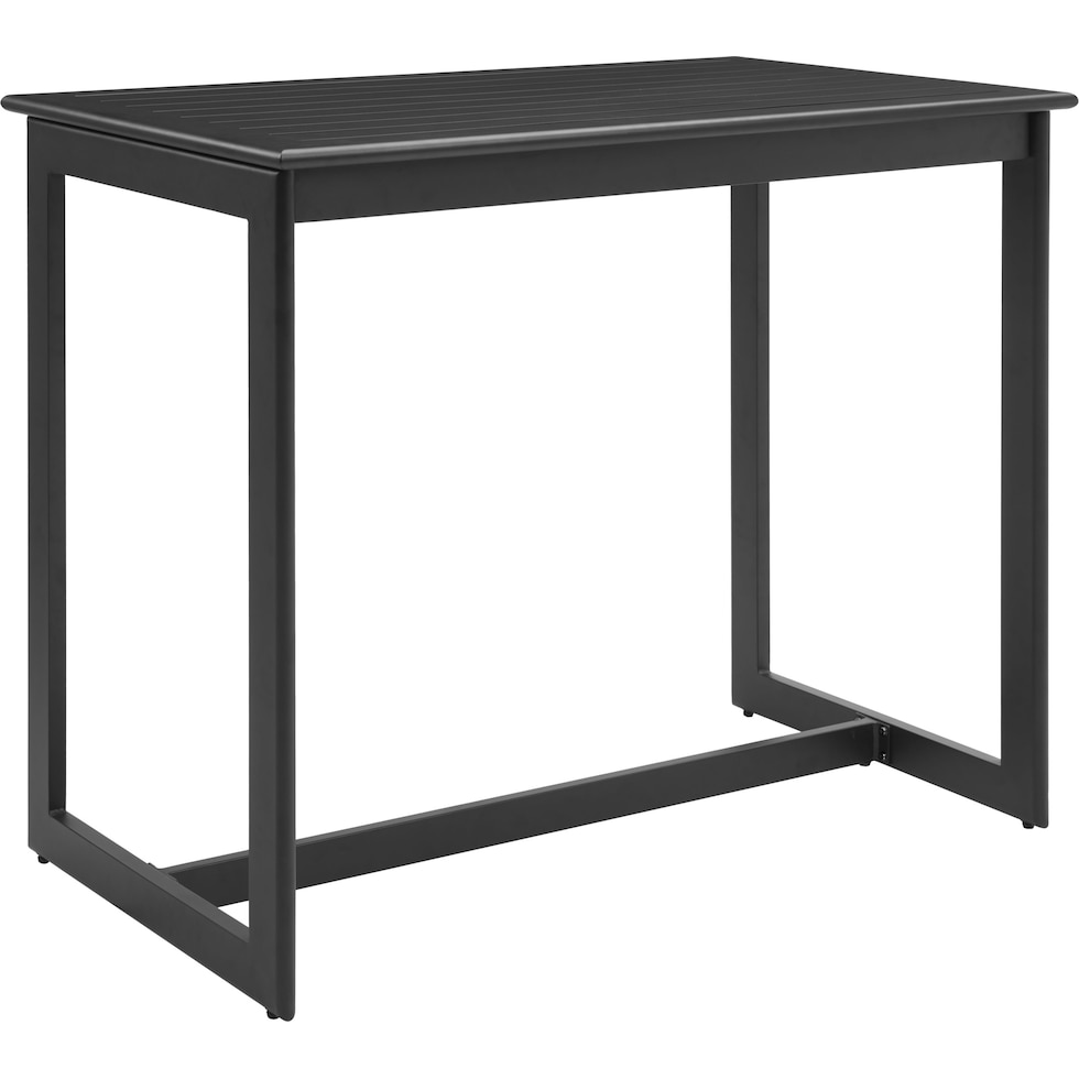 tyndall black outdoor bar table   