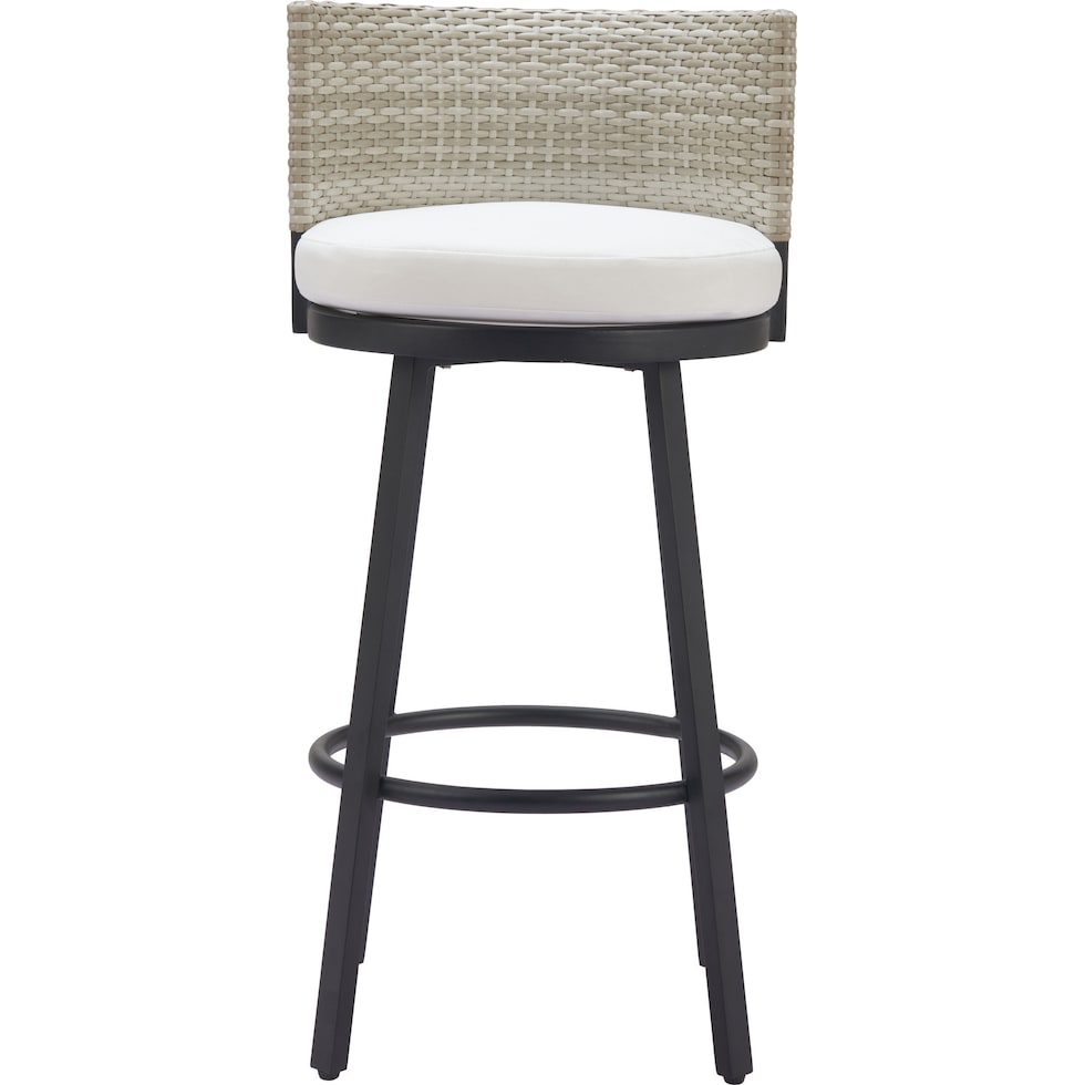 tyndall white outdoor bar stools   