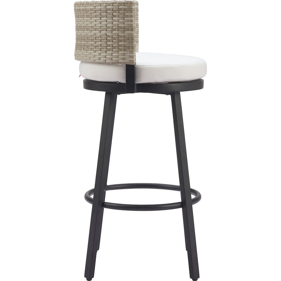 tyndall white outdoor bar stools   