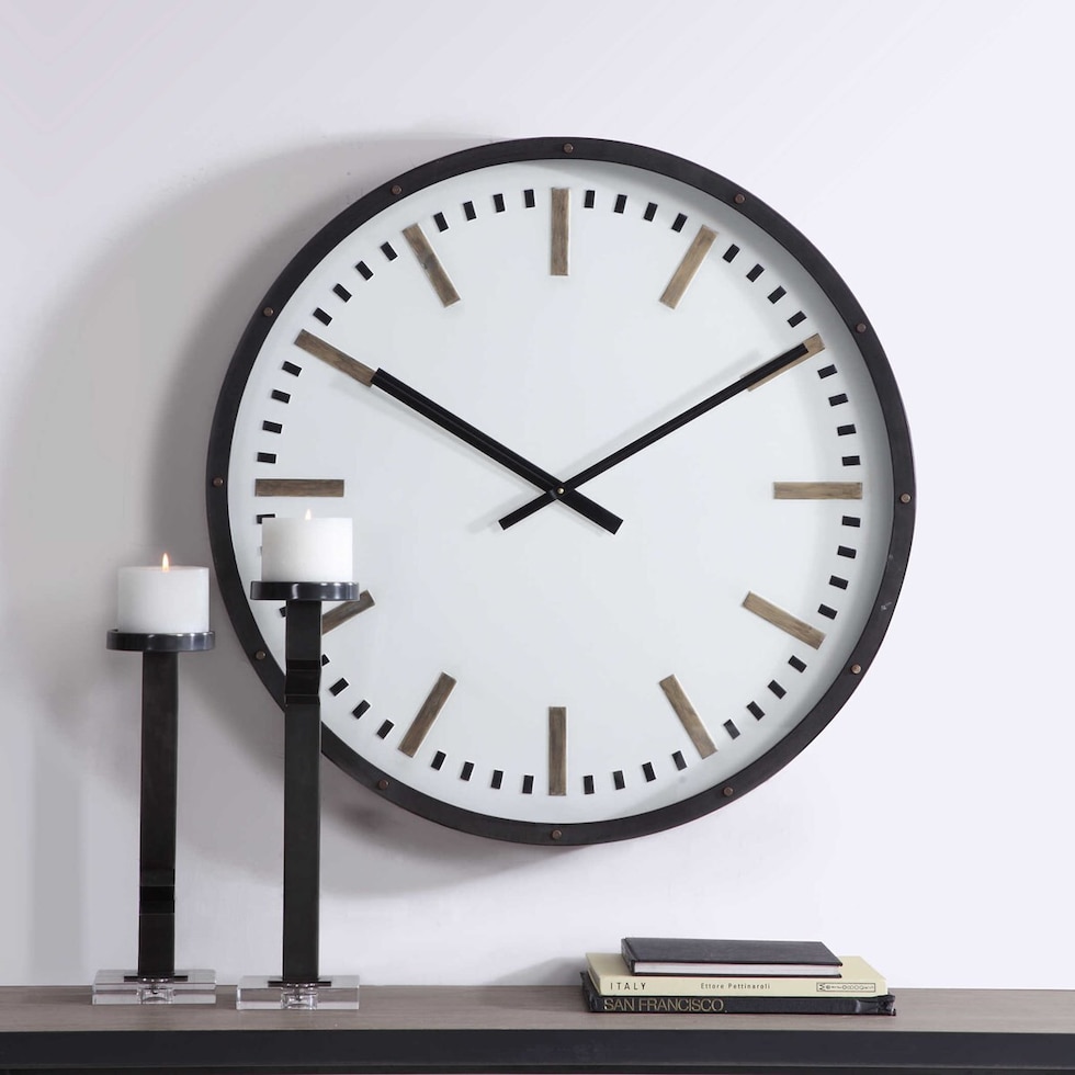 ulf white wall clock   