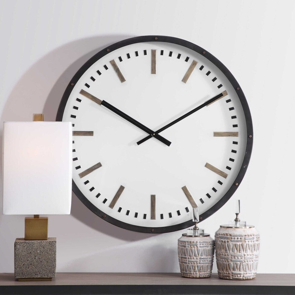 ulf white wall clock   