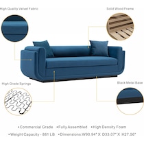 ulka blue sofa   