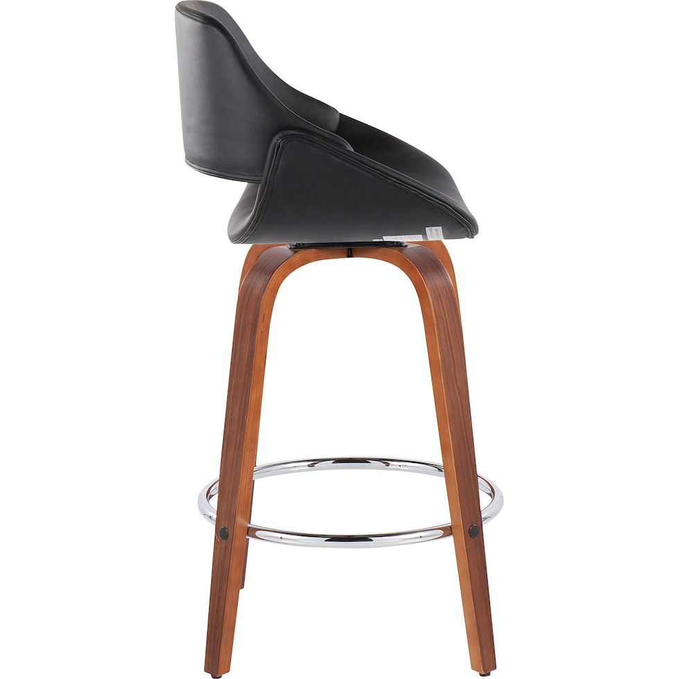 uma black counter height stool   