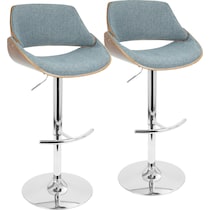 uma blue bar stool   