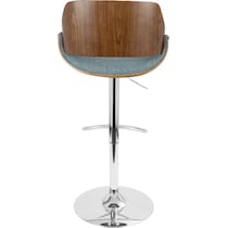 uma blue bar stool   