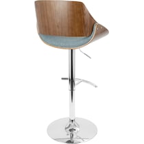 uma blue bar stool   