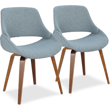 Uma Set of 2 Dining Chairs - Blue