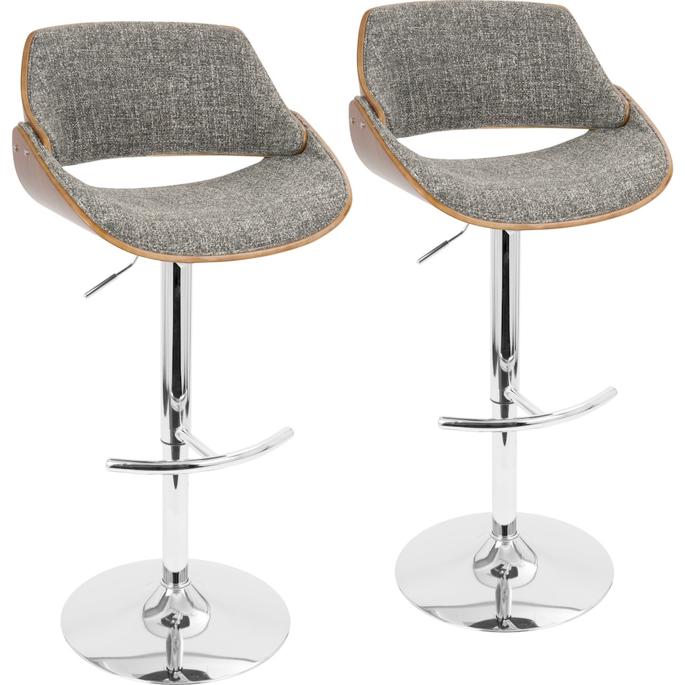 uma gray bar stool   