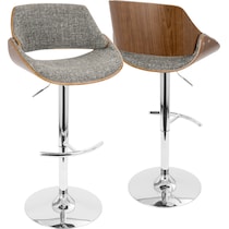 uma gray bar stool   
