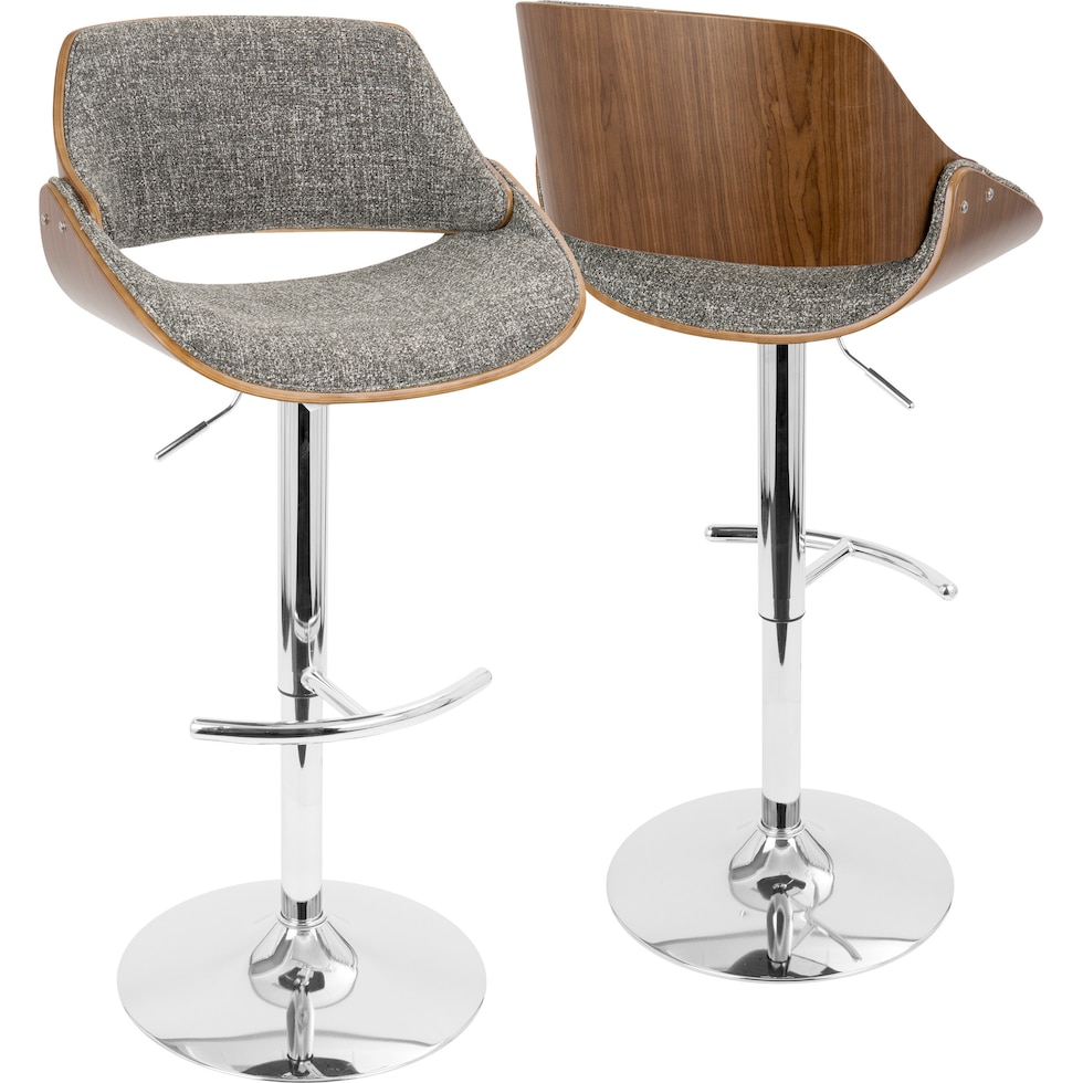 uma gray bar stool   
