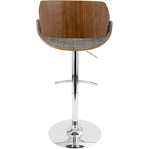 uma gray bar stool   