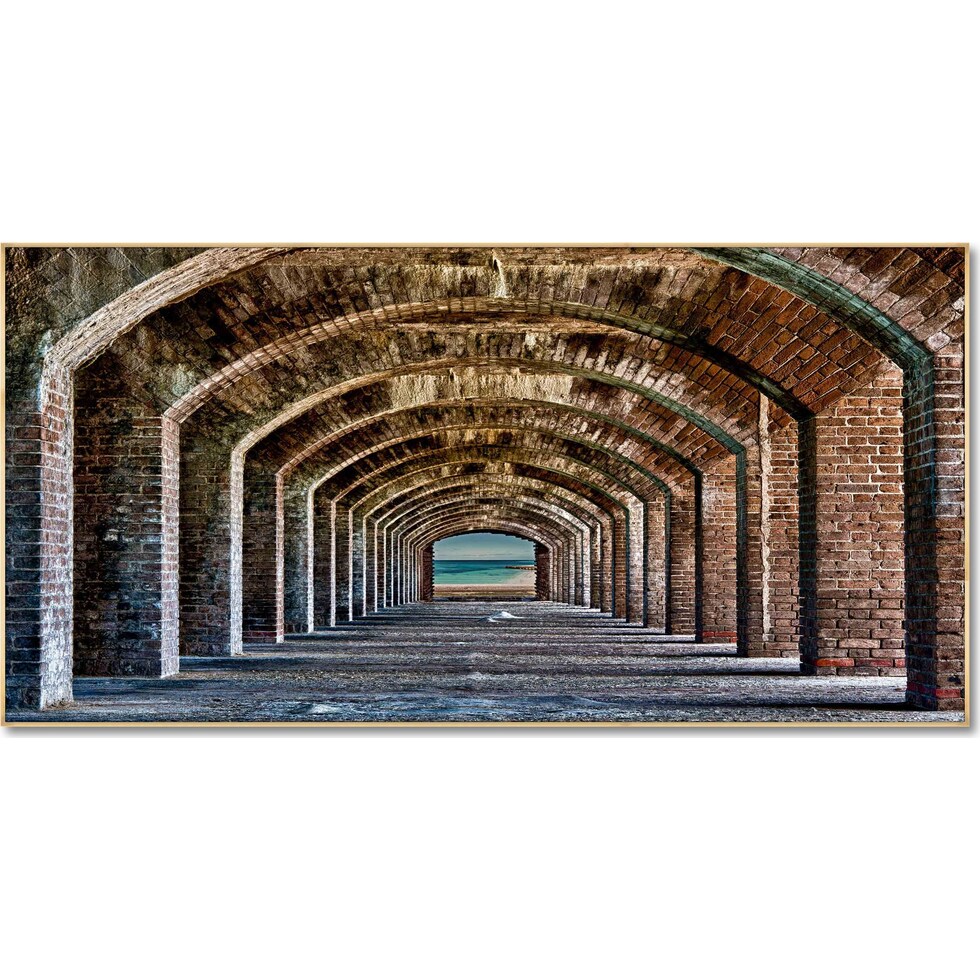 under the boardwalk multicolor wall art   