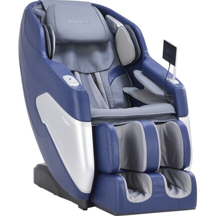 Unwind 3D Massage Chair - Blue/Gray