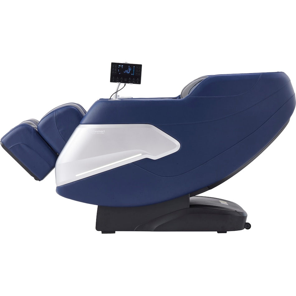 unwind blue gray massage chair   