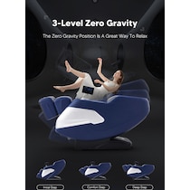 unwind blue gray massage chair   