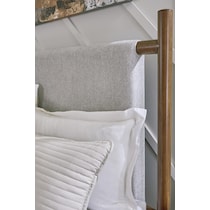 uptown brown gray  pc queen bedroom   