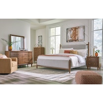 uptown brown gray queen bed   