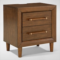 uptown brown nightstand   