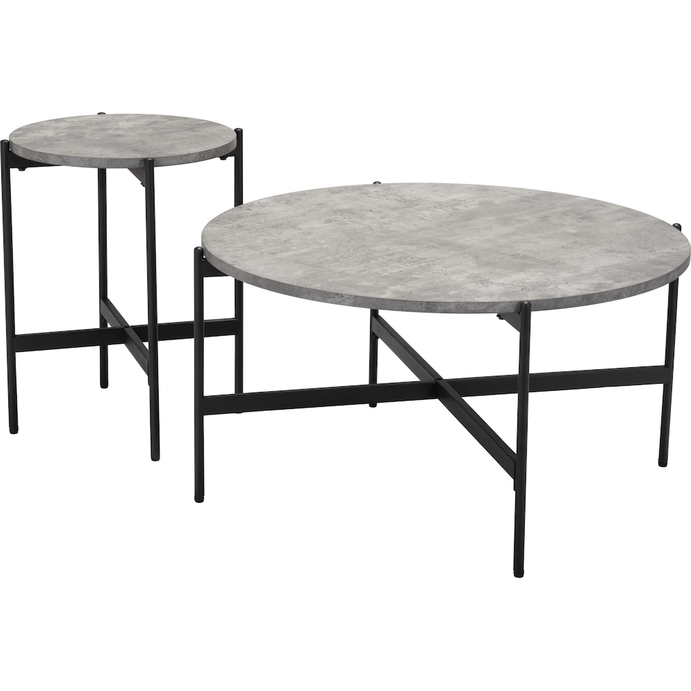 urban gray black coffee table   