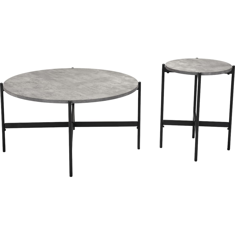 urban gray black coffee table   