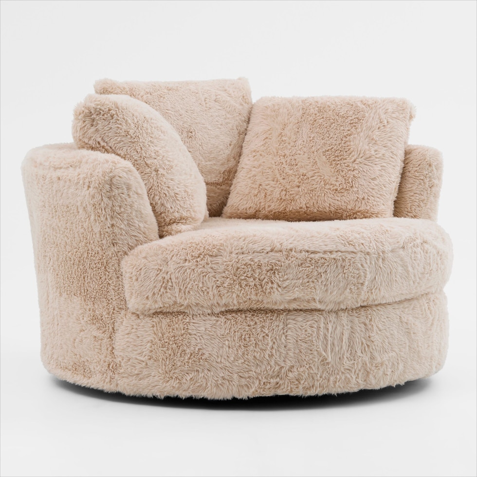 vail neutral swivel chair   