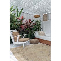 valencia white outdoor area rug   