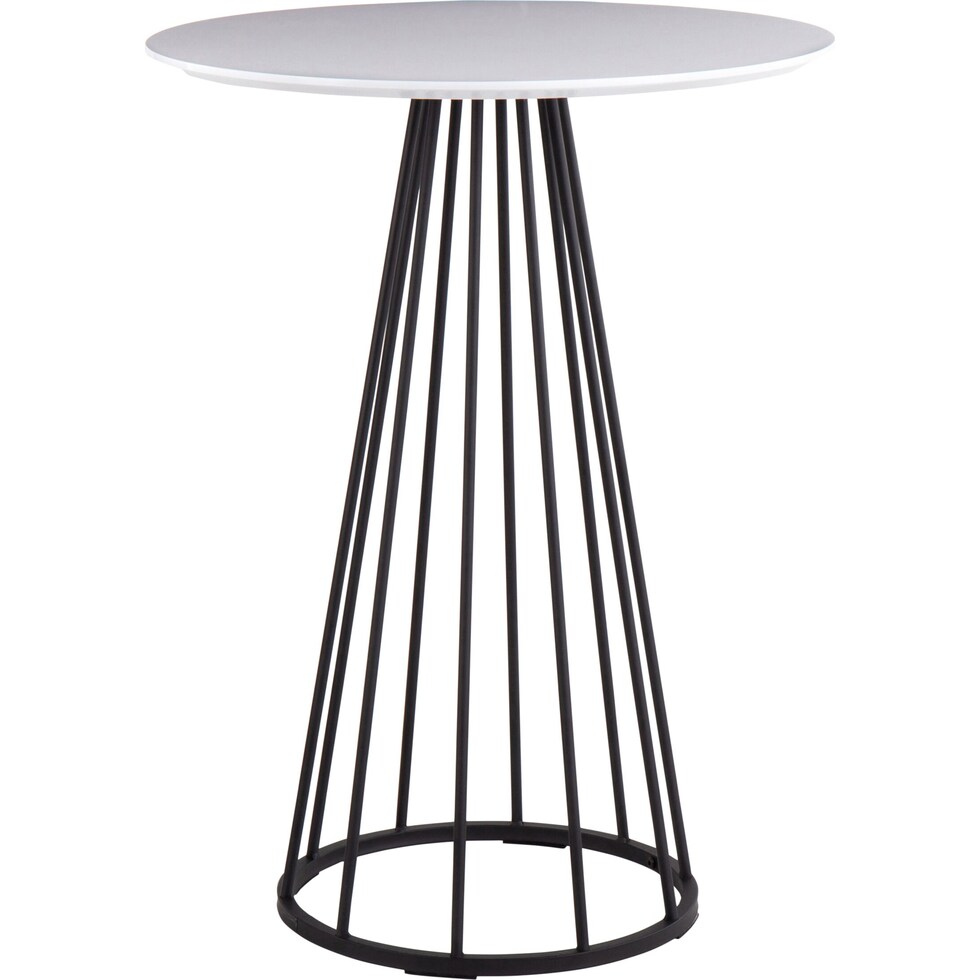 valerie black white counter height table   