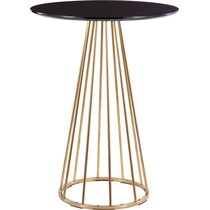 valerie gold black counter height table   