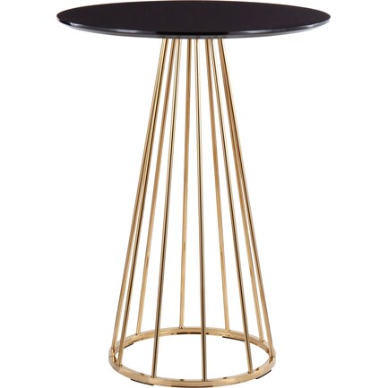 Valerie Counter-Height Table - Gold/Black