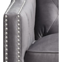 valo gray accent chair   